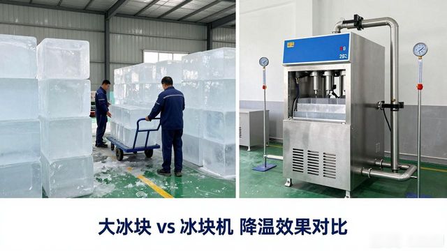 大冰块和冰块机哪个更划算_珠海车间防暑降温大冰块_车间大冰块降温效果怎么样